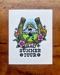 Summer Tour Hand-embellished Print