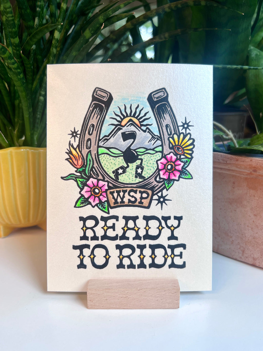Ready to Ride WSP Hand-embellished Print (Copy)