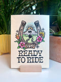 Ready to Ride WSP Hand-embellished Print (Copy)