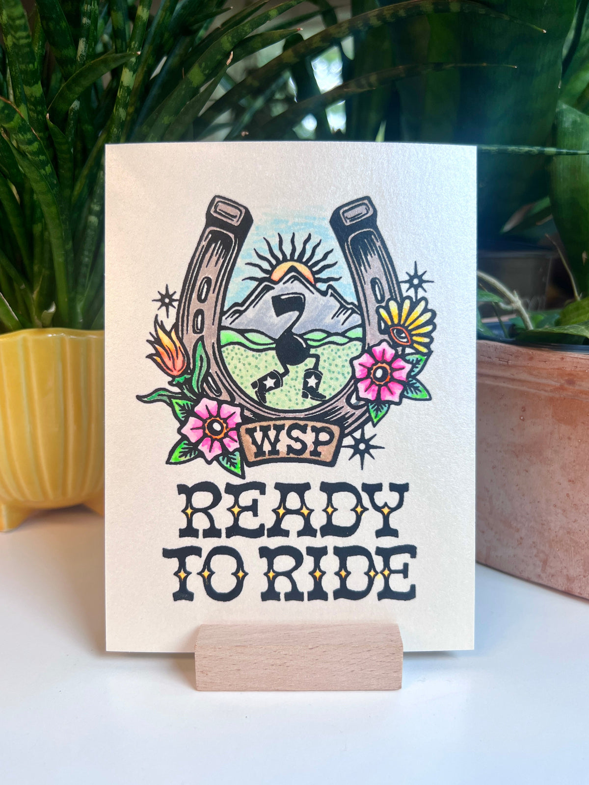 Ready to Ride WSP Hand-embellished Print (Copy)