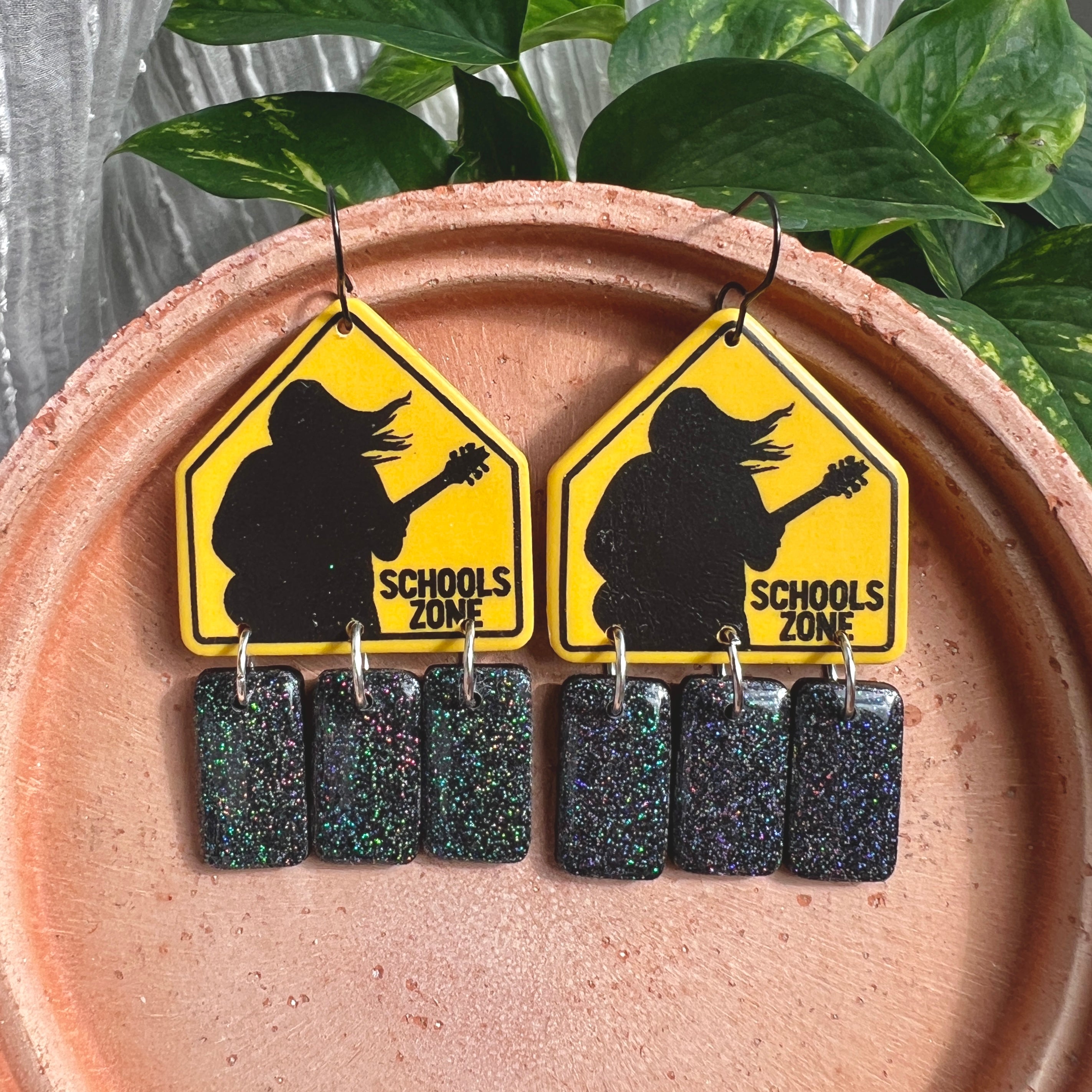 Schools Zone Widespread Panic Earrings