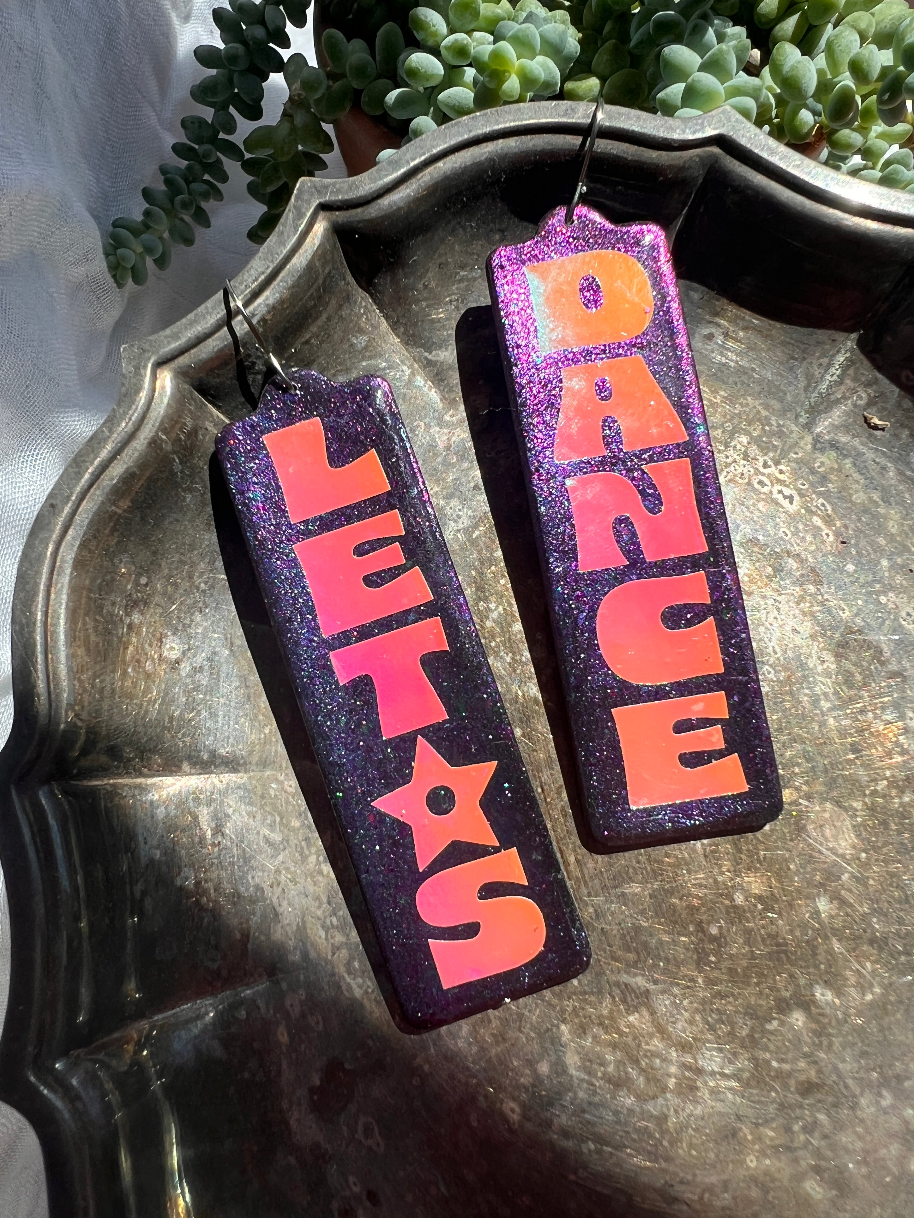 Let's Dance Bowie-inspired Earrings