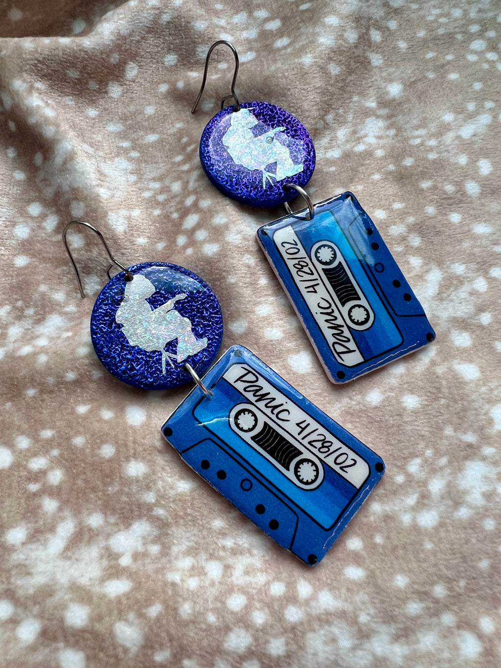 Lingering Lead Bluest Tape Mikey Earrings