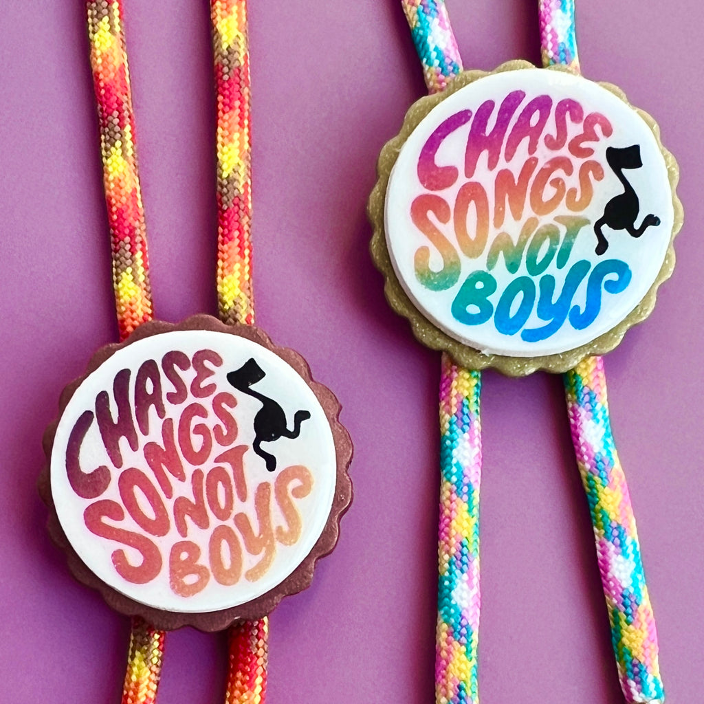 'Chase Songs Not Boys' Bolo Ties