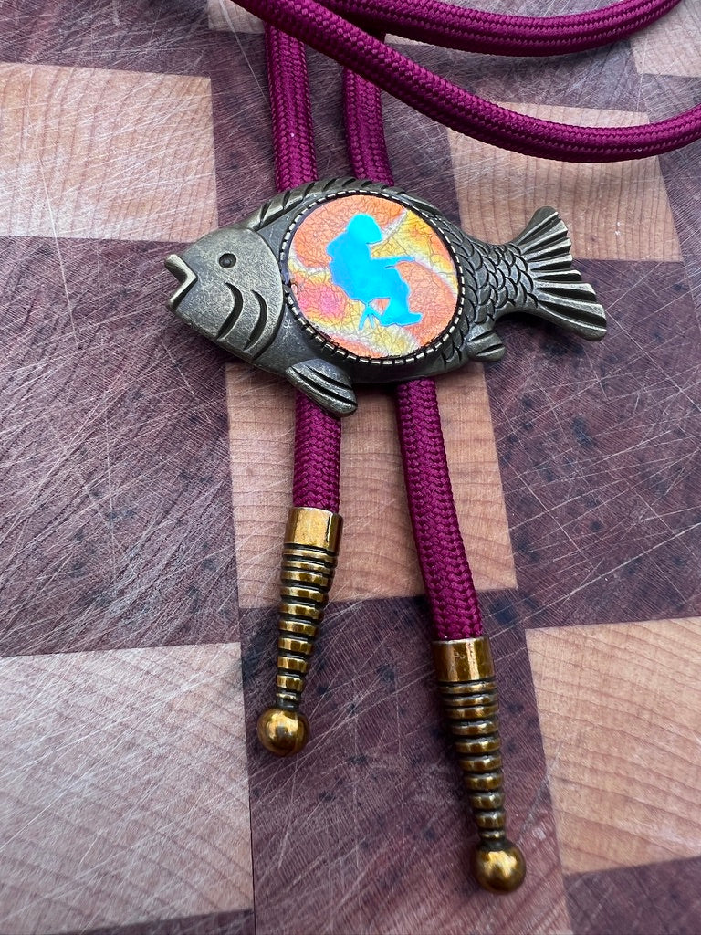 Fishing Mikey Bolo Tie