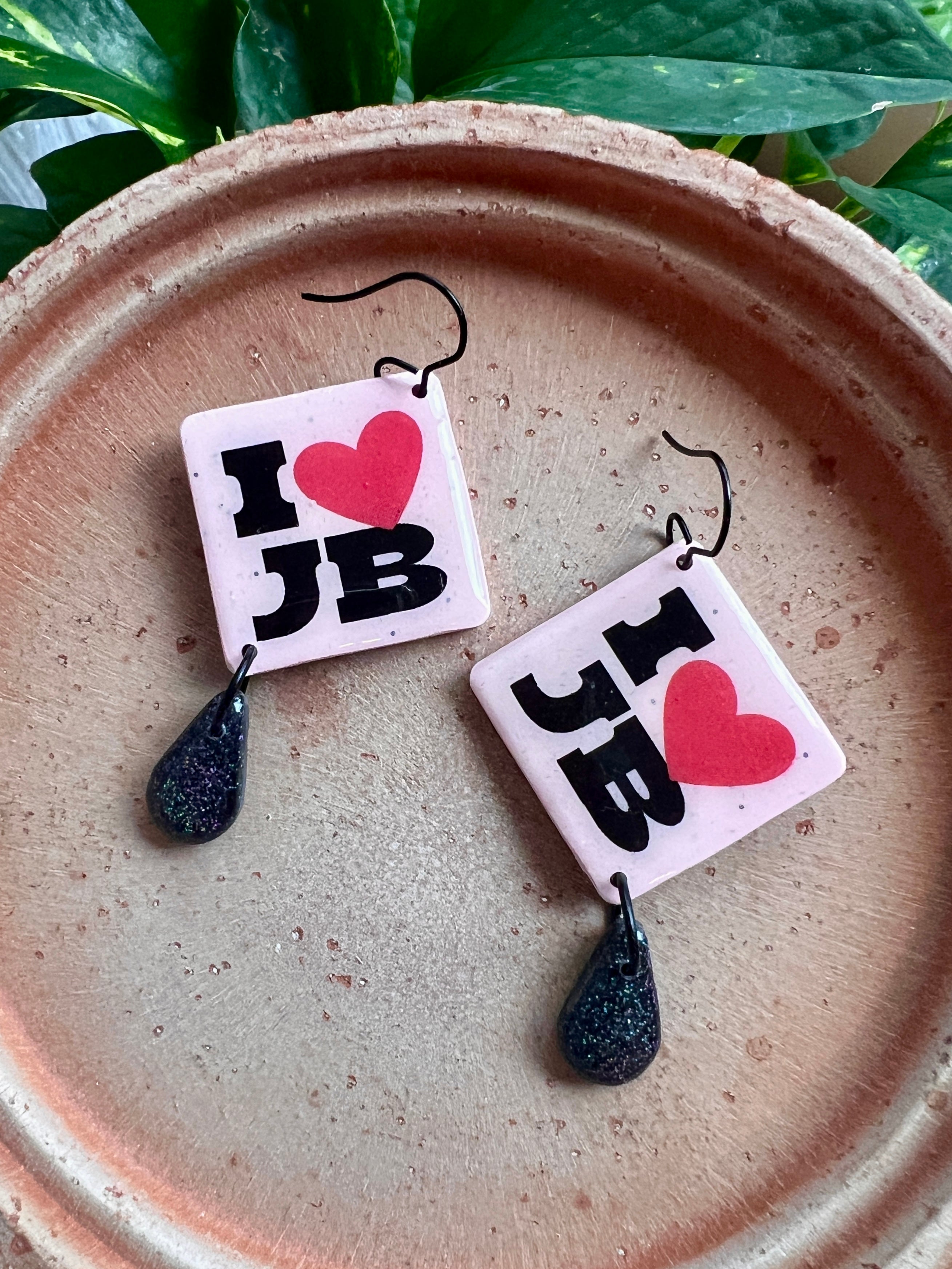 I ❤️ JB Widespread Panic Inspired Earrings