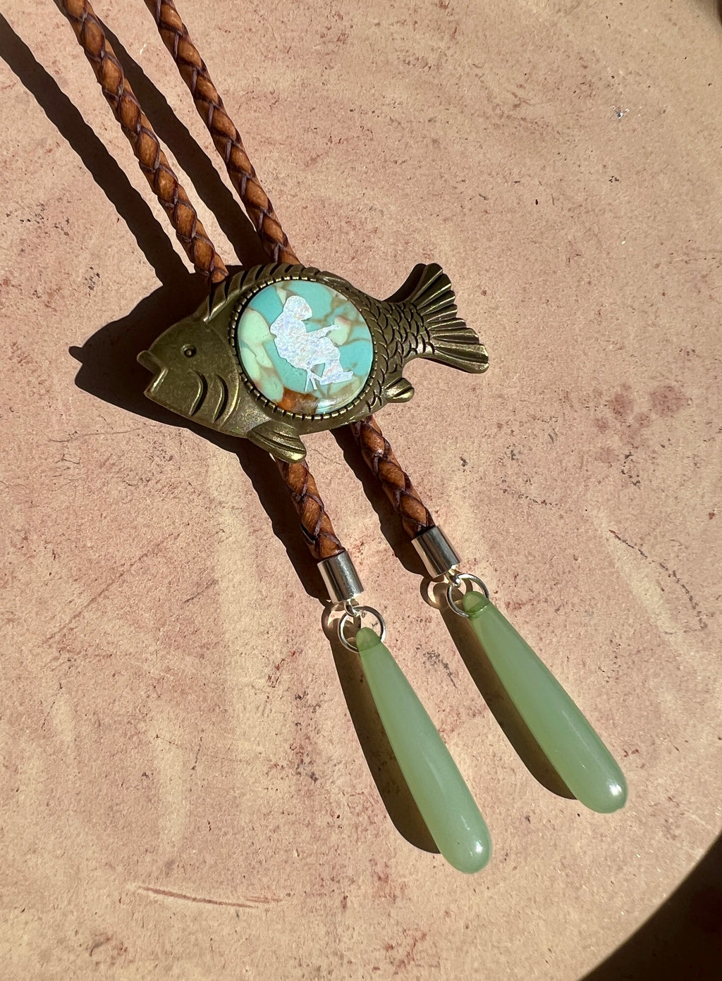 Turquoise Fishing Mikey Bolo Tie
