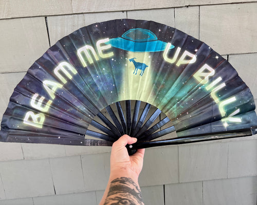 Beam Me Up Billy Hand Fan