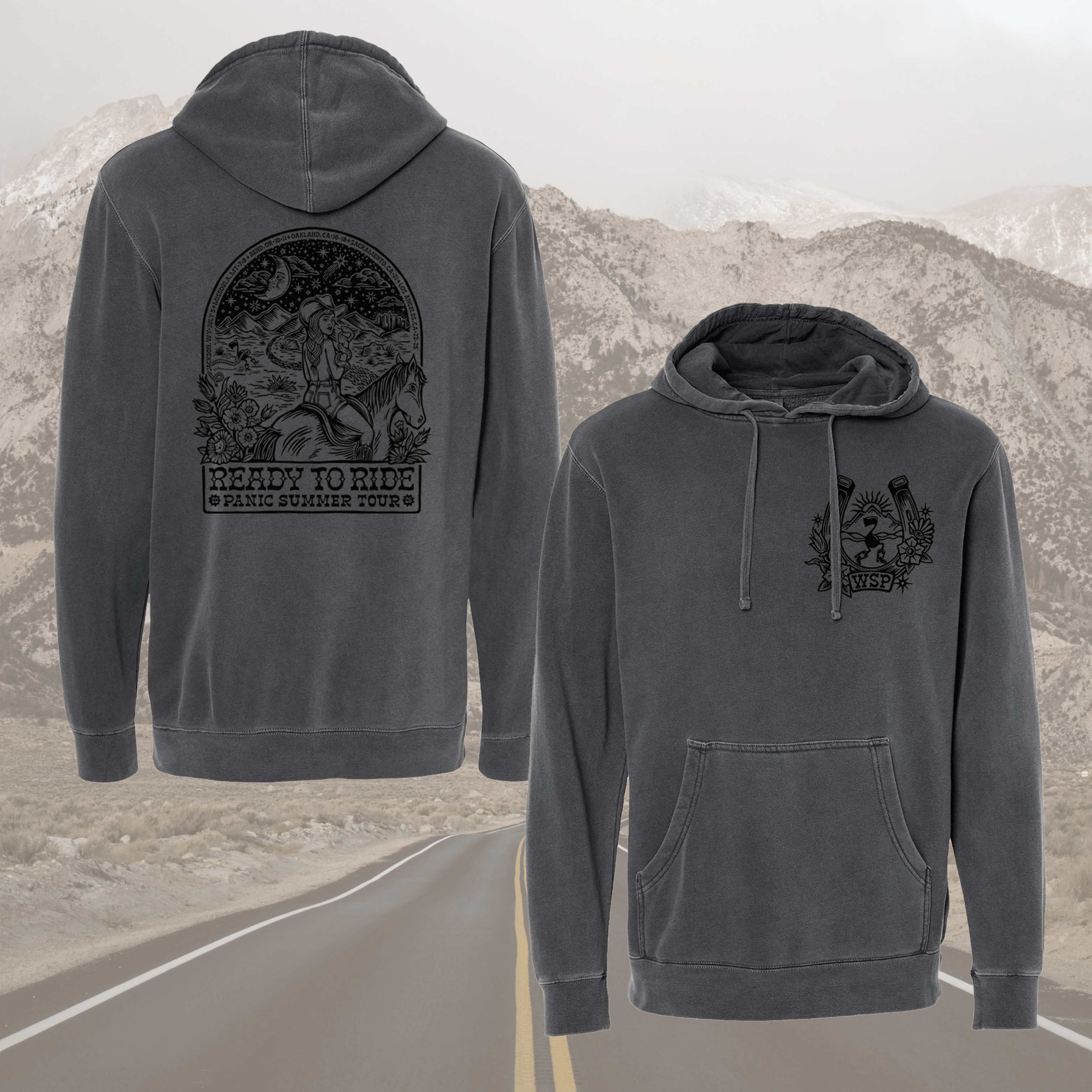 *Pre-order* PANIC Summer Tour Pigment Dyed Hoodies