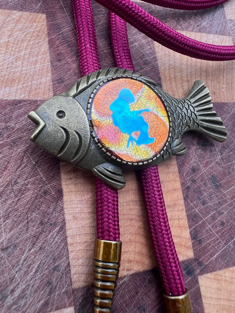 Fishing Mikey Bolo Tie
