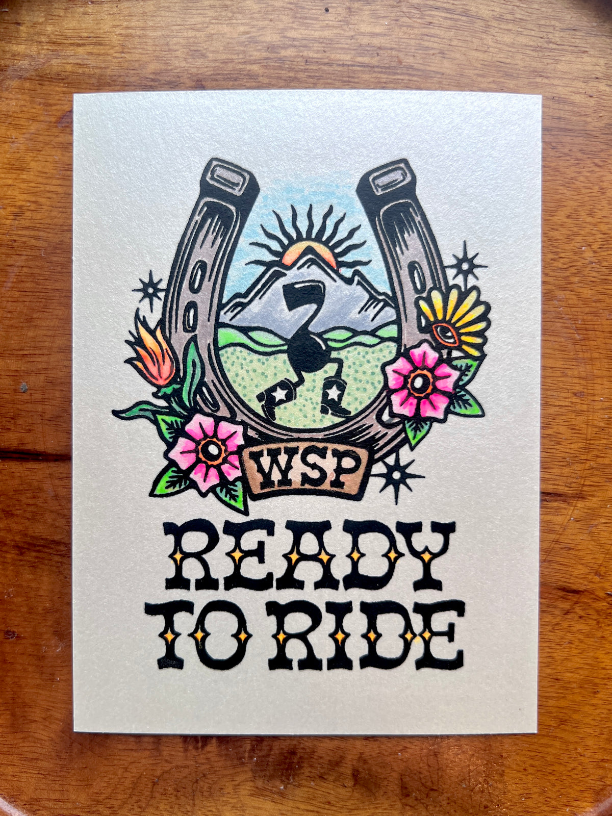 Ready to Ride WSP Hand-embellished Print (Copy)
