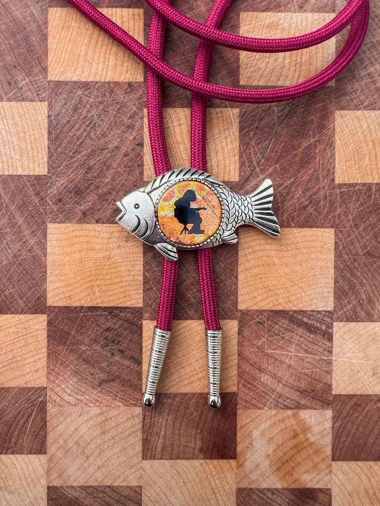 Fishing Mikey Bolo Tie