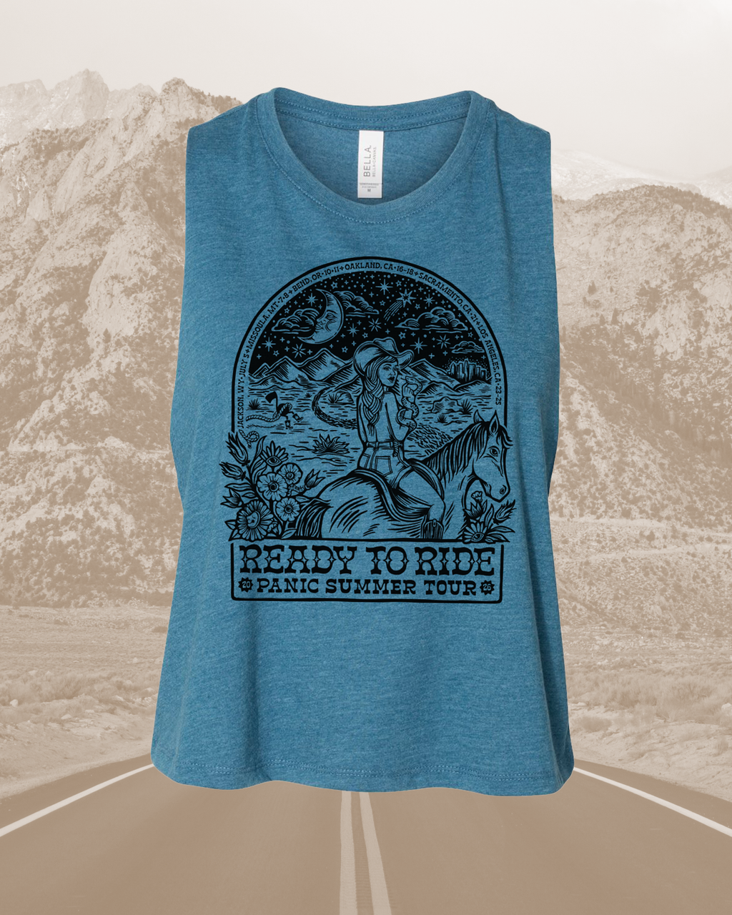 *Pre-order* PANIC Summer Tour Crop Muscle Tanks