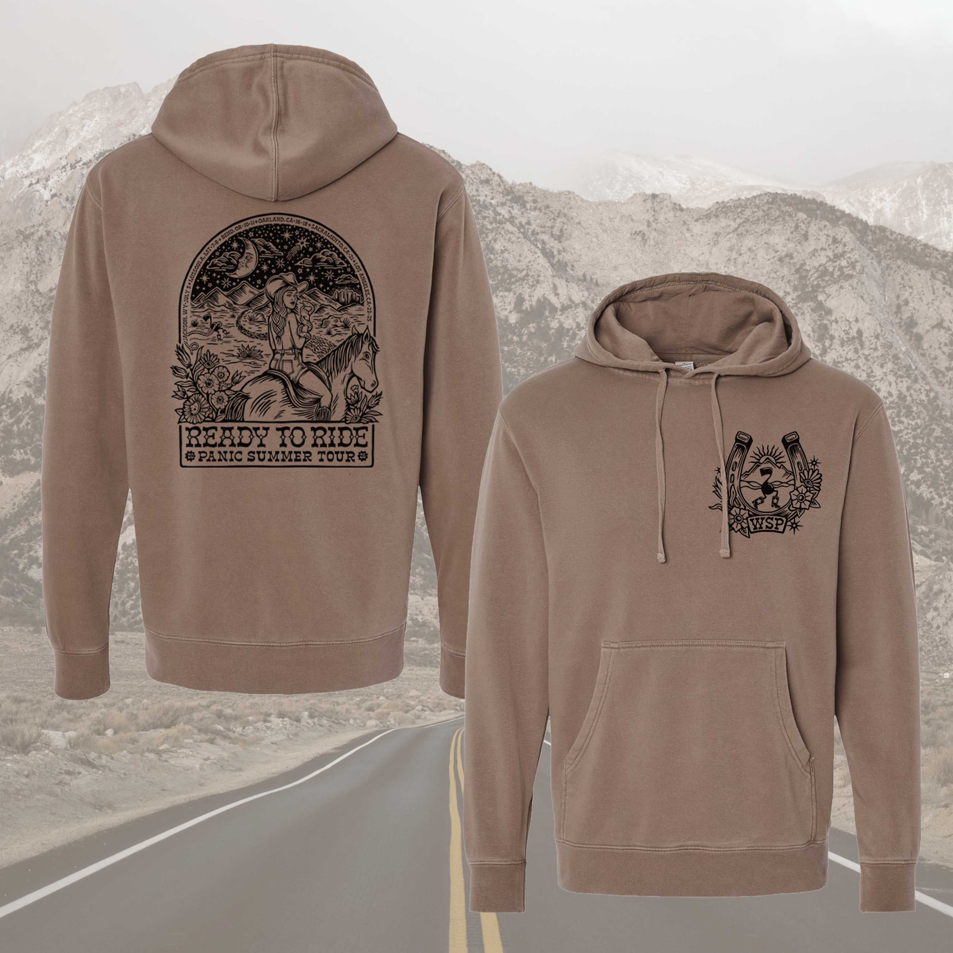 *Pre-order* PANIC Summer Tour Pigment Dyed Hoodies