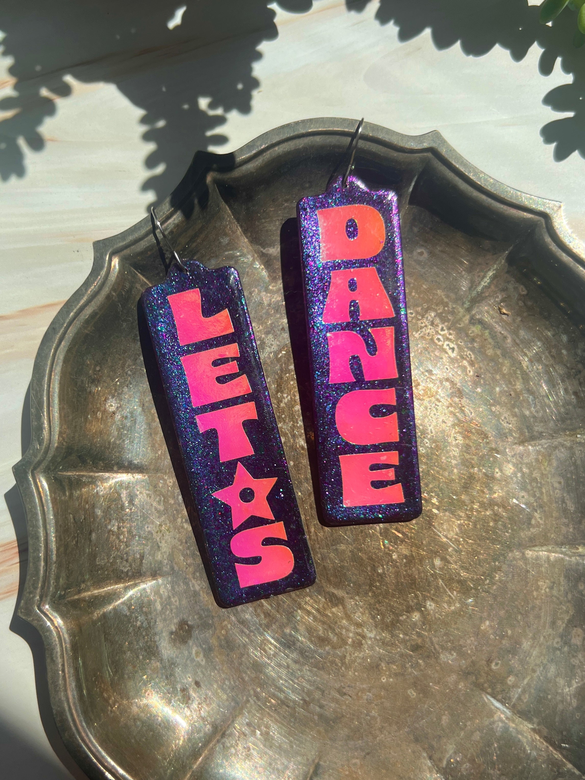 Let's Dance Bowie-inspired Earrings