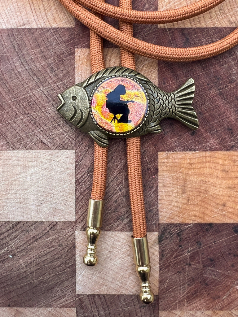 Fishing Mikey Bolo Tie