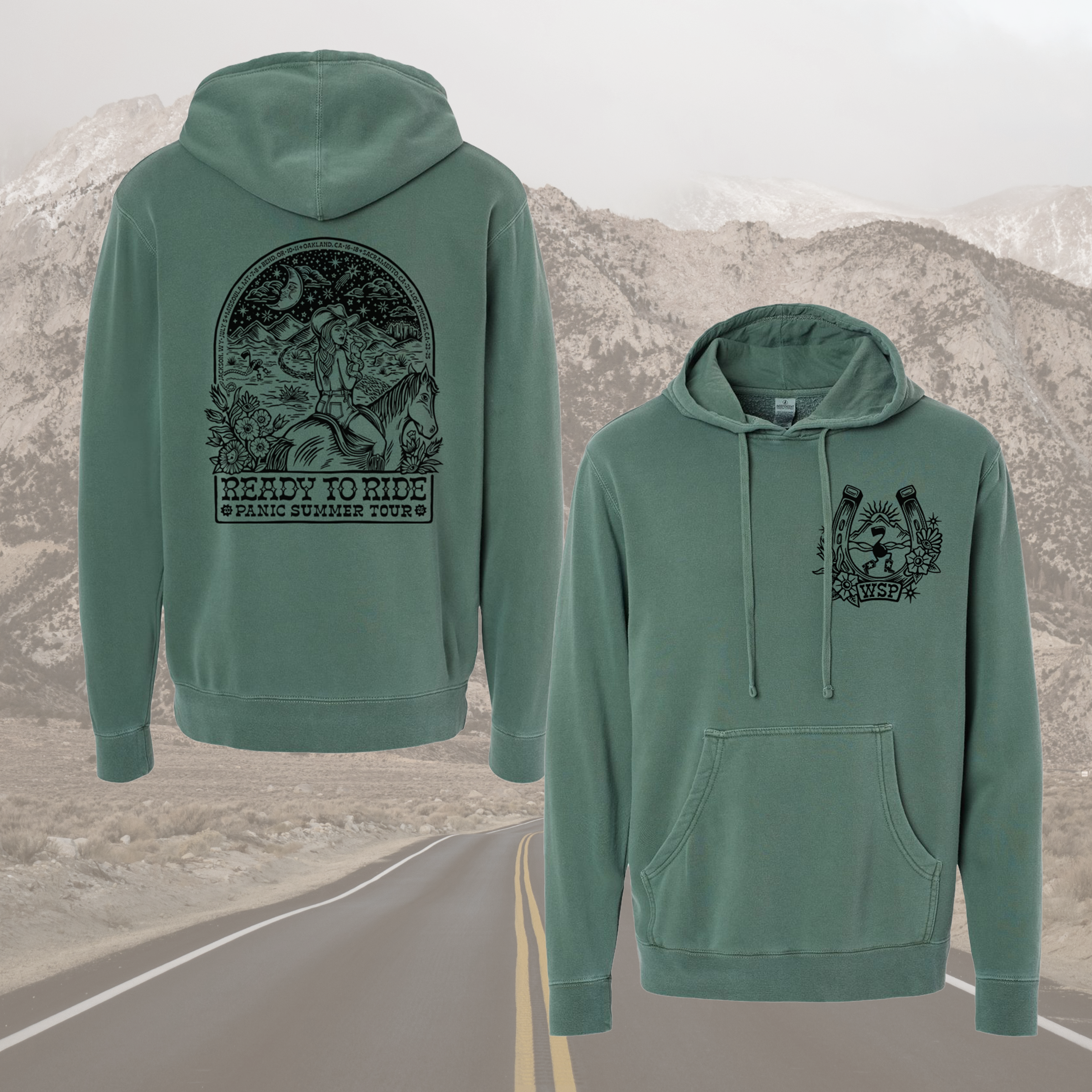 *Pre-order* PANIC Summer Tour Pigment Dyed Hoodies