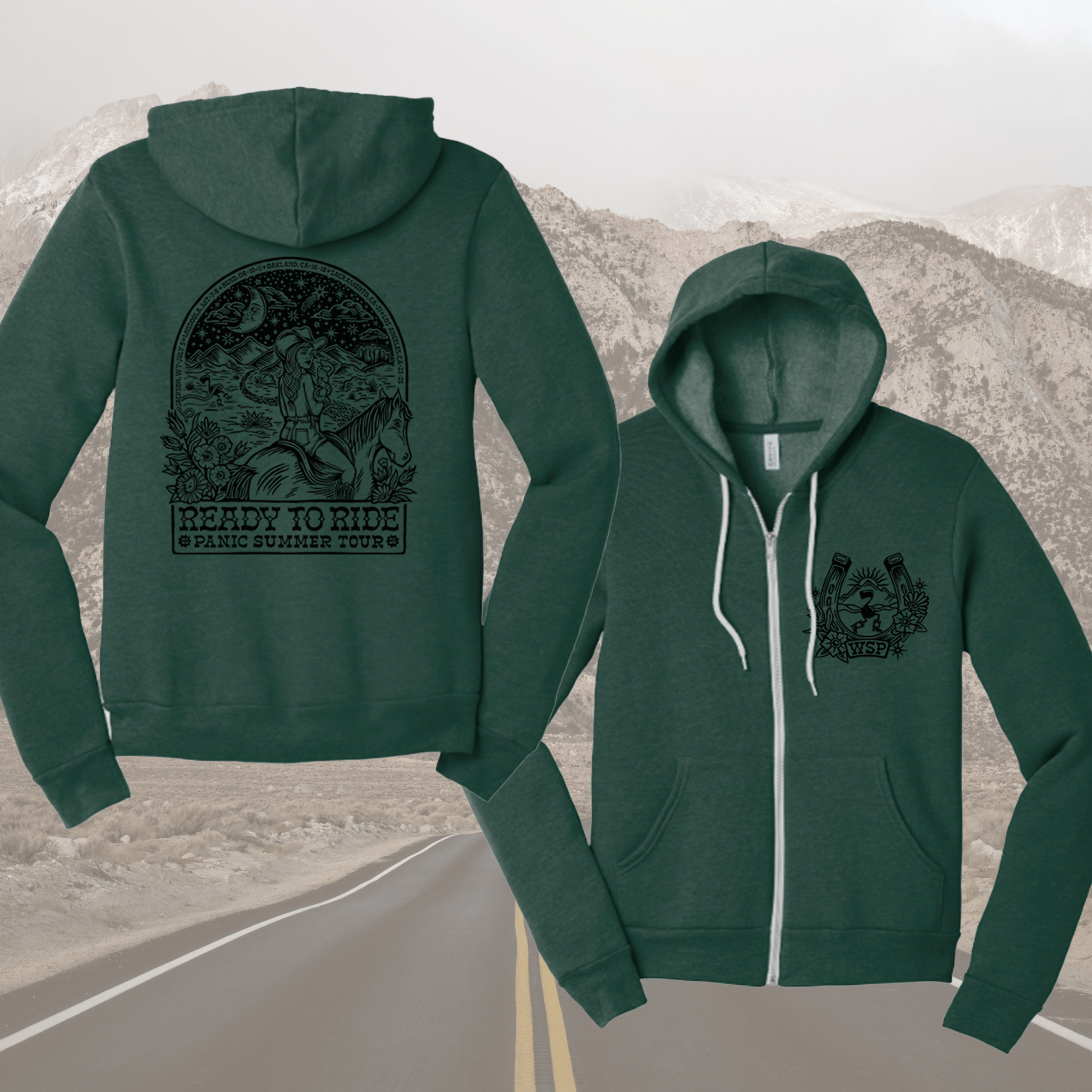 *Pre-order* PANIC Summer Tour Unisex Zip up Hoodies