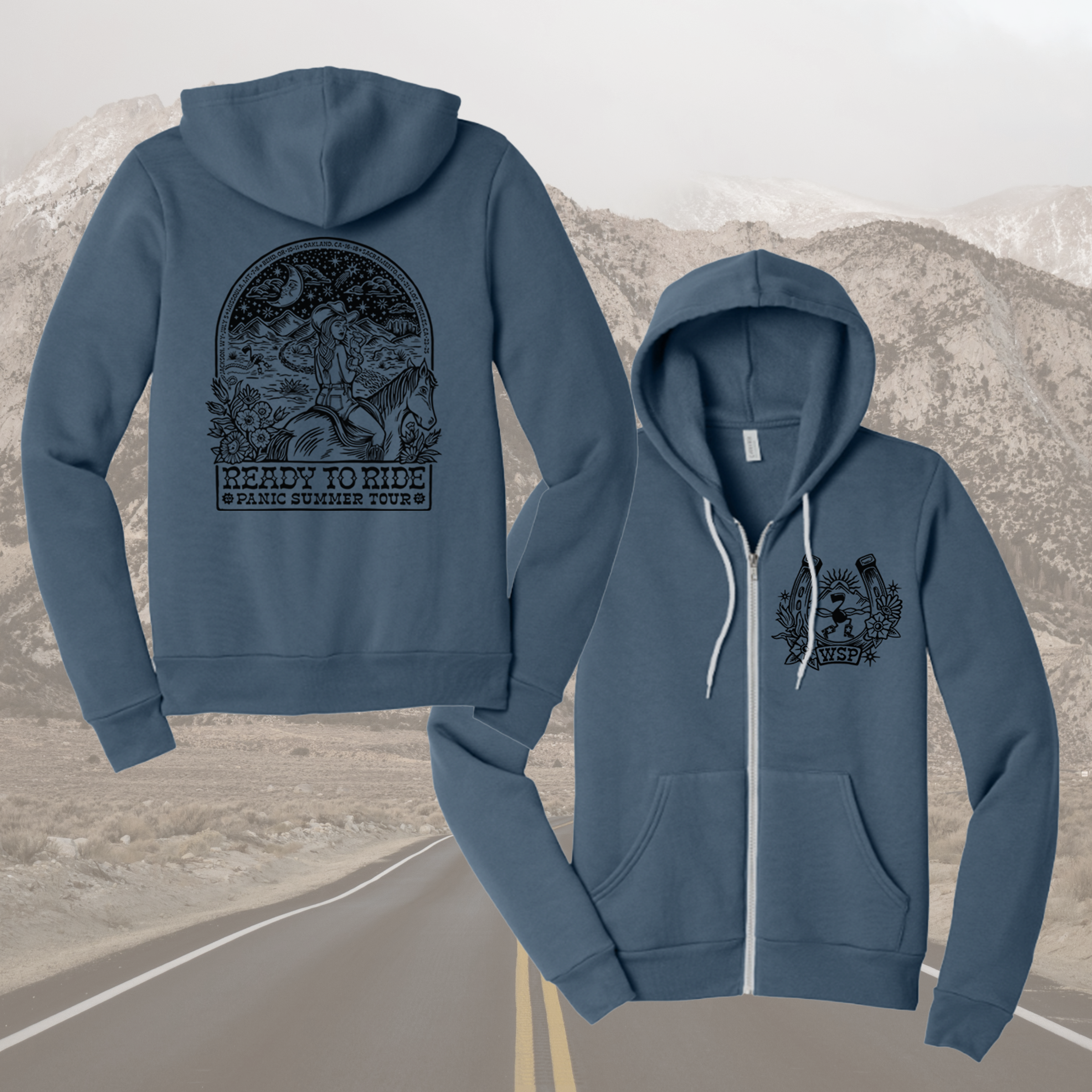 *Pre-order* PANIC Summer Tour Unisex Zip up Hoodies
