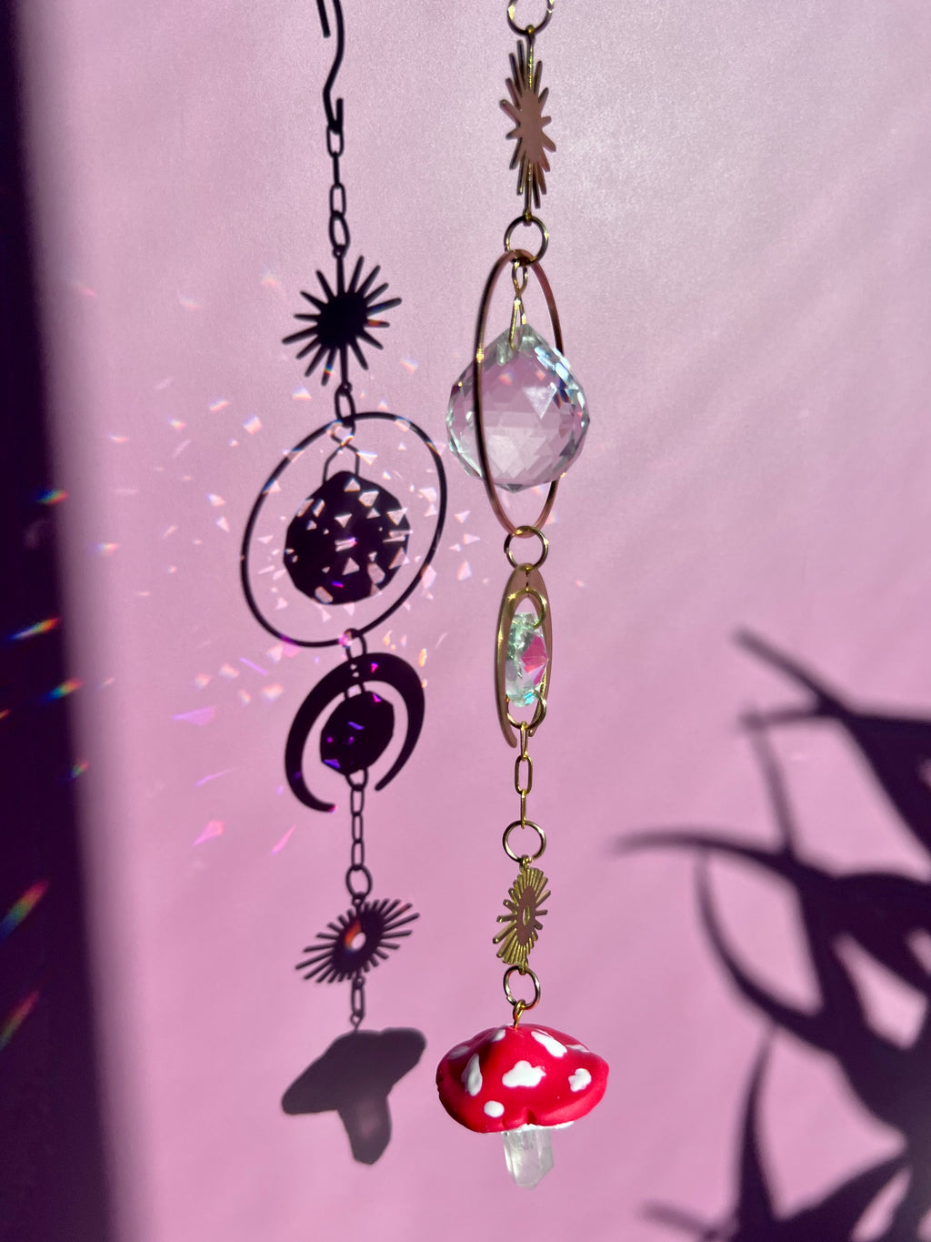 Crystal Mushroom 🌈 Rainbow Maker Suncatcher (Copy)
