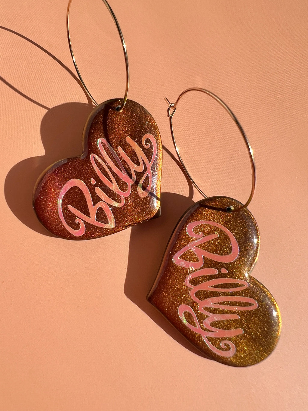 Billy Thumpin' Heart Hoop Earrings