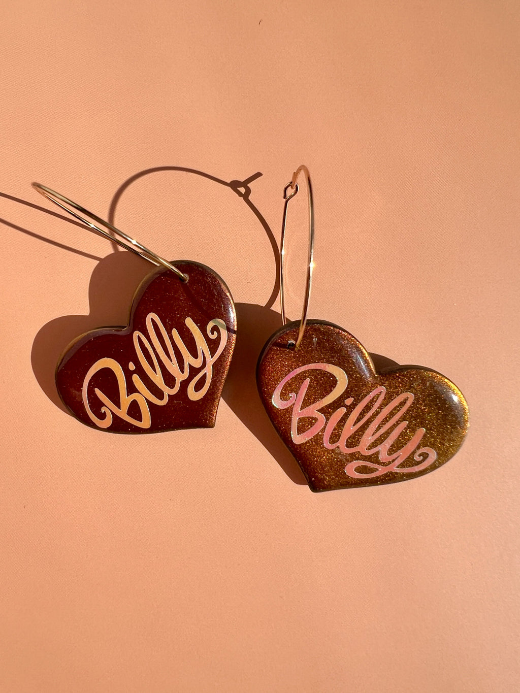 Billy Thumpin' Heart Hoop Earrings