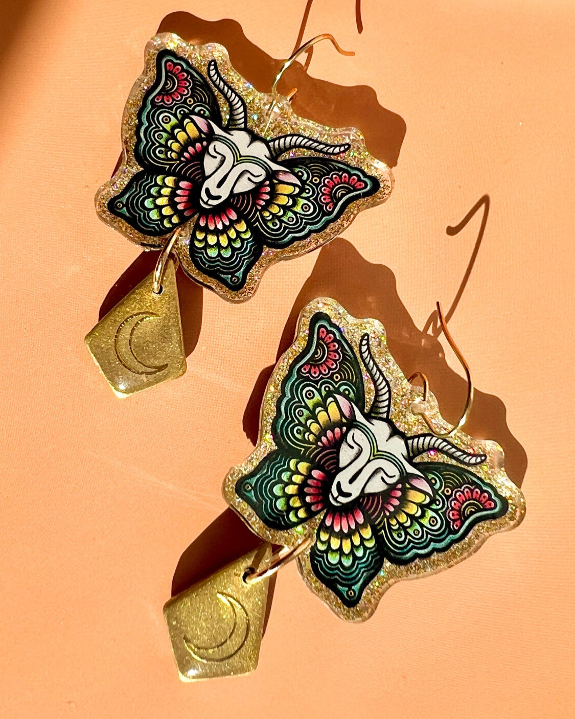 Billy Goat Butterfly Earrings