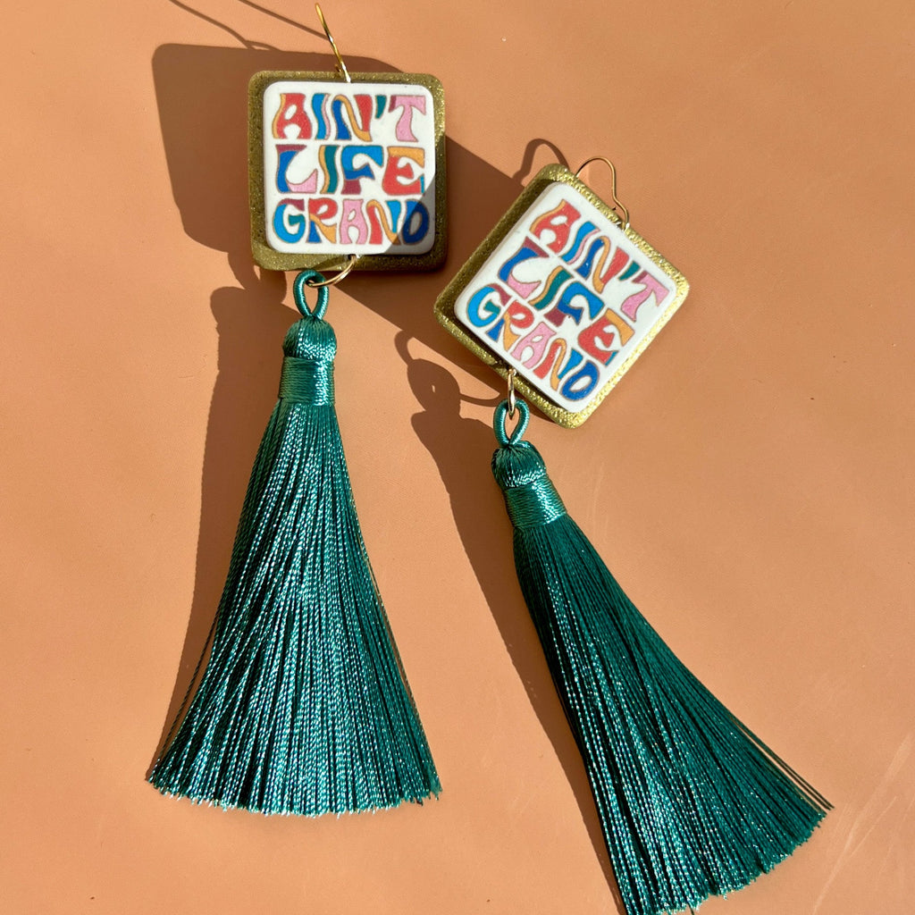 Ain't Life Grand Large Tassel Earrings