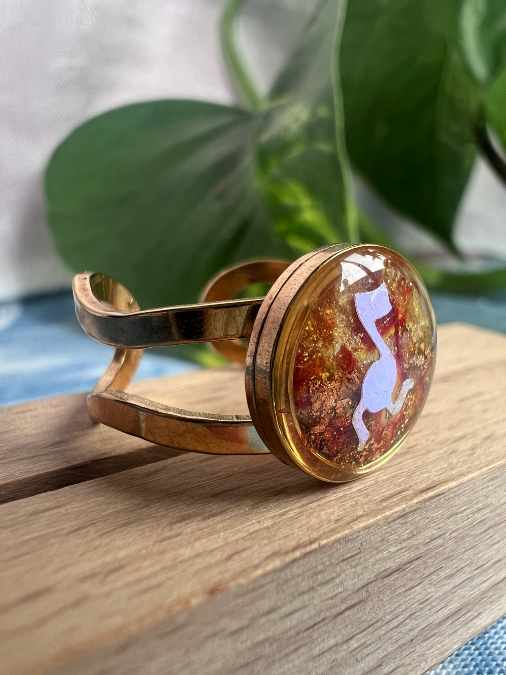 Running Note Faux Stone Rings