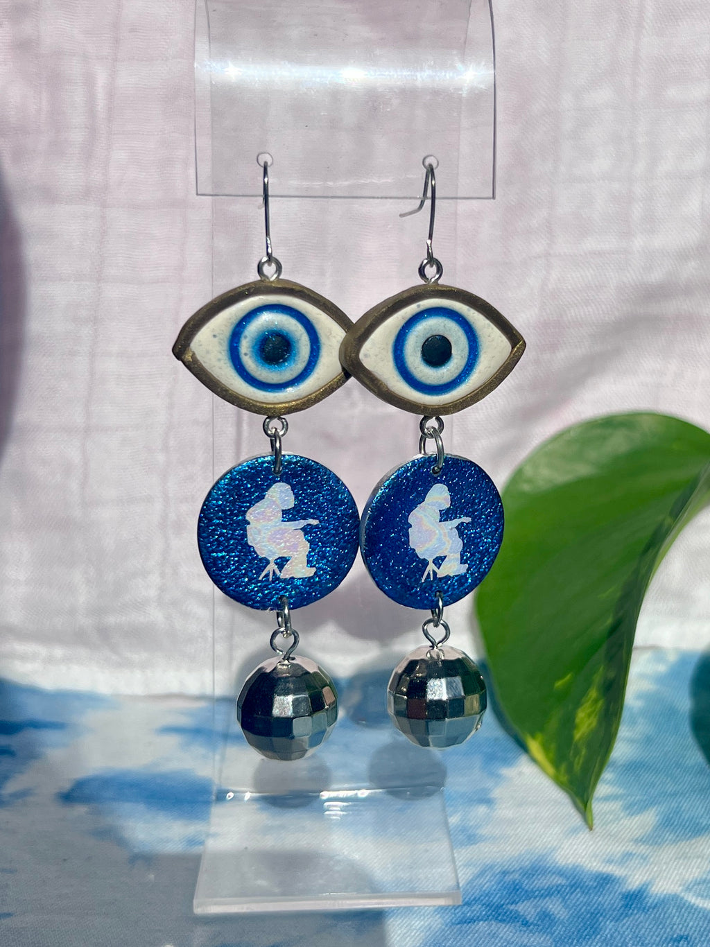 Mikey Vision Disco Dangle Earrings
