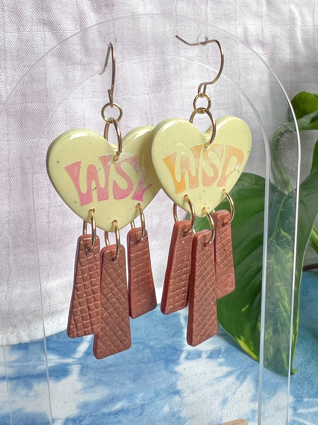 Lavender and turquoise WSP Hearts