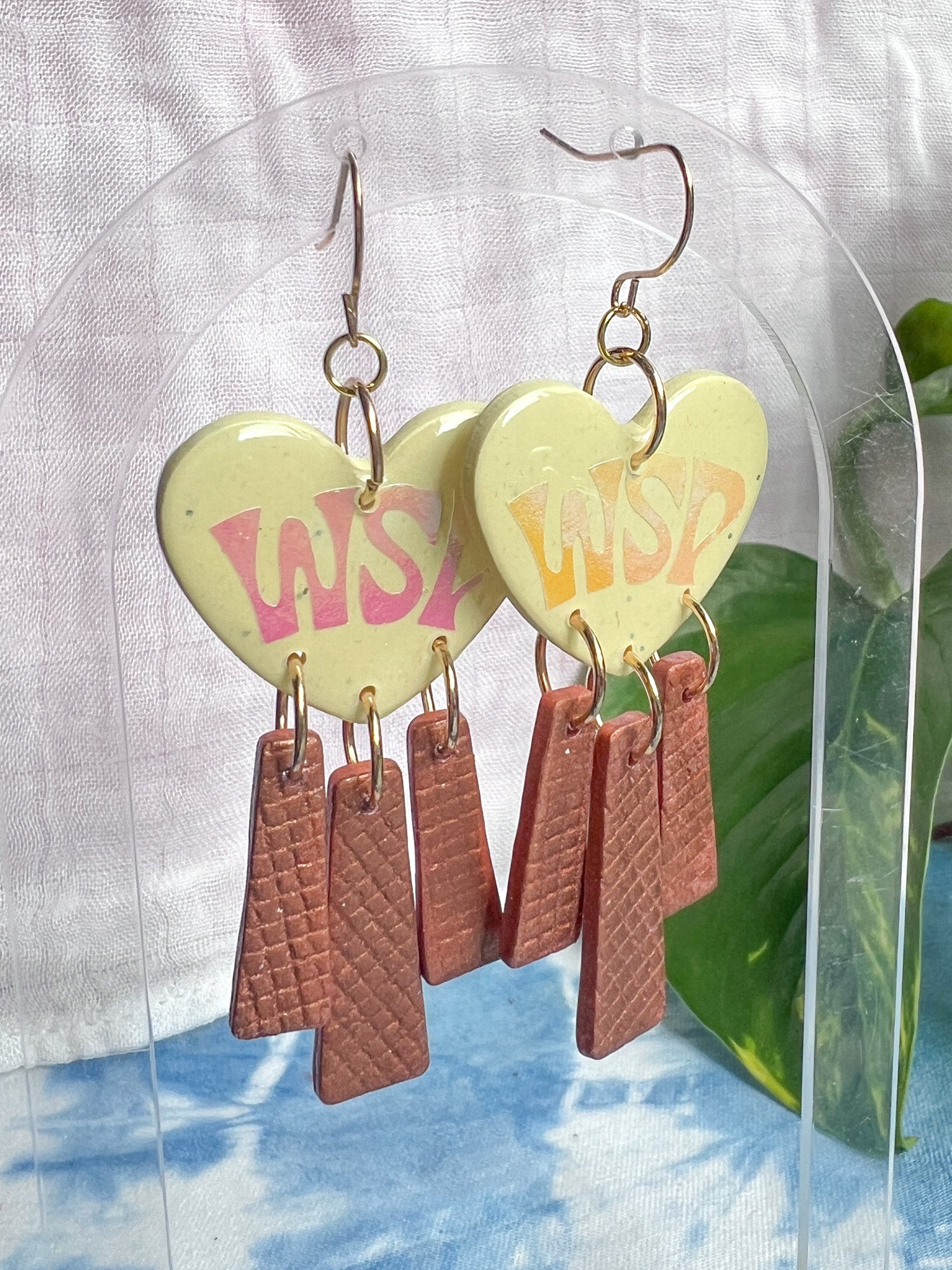 Lavender and turquoise WSP Hearts