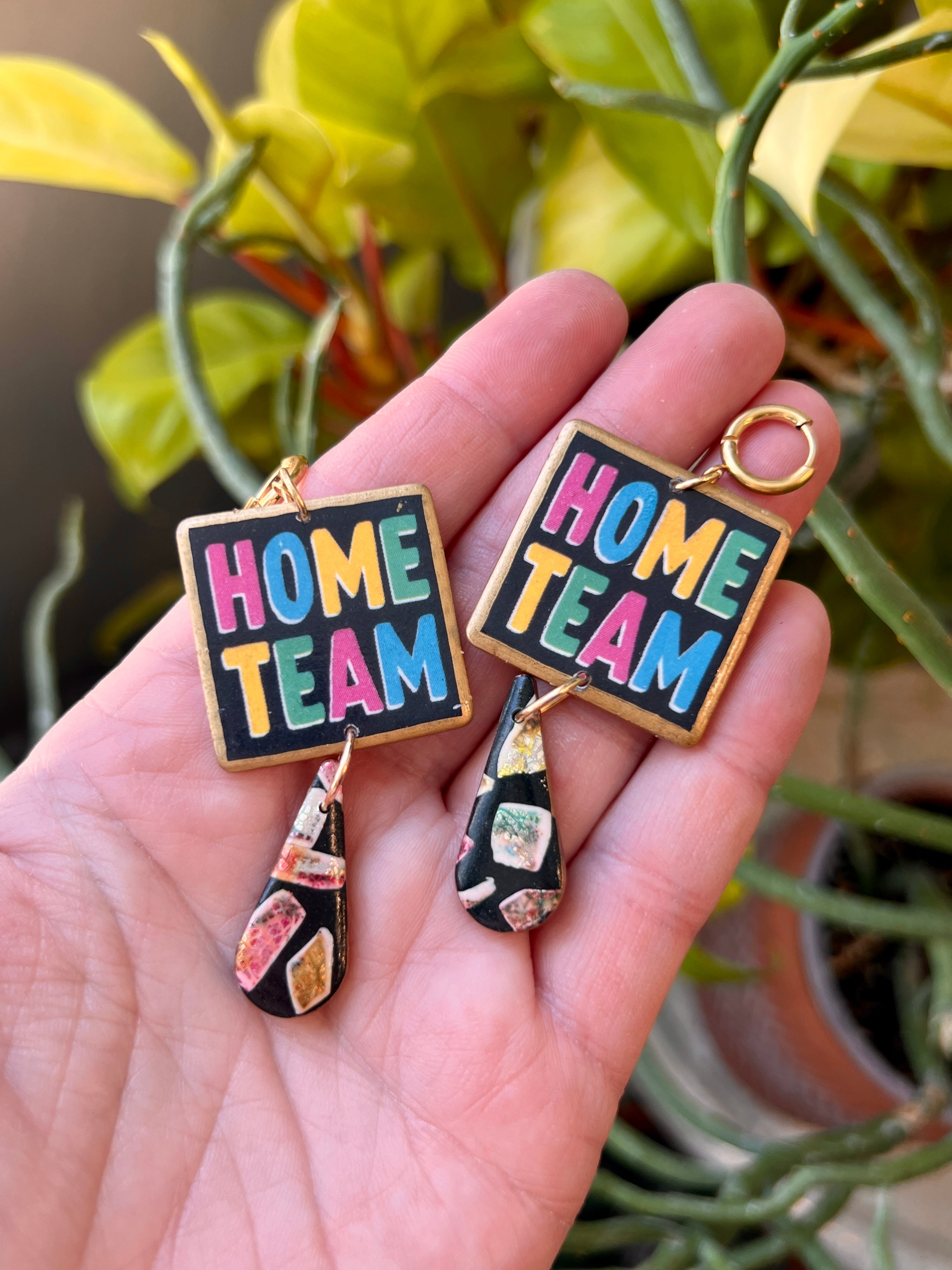 HOME TEAM Squares Earrings - 4 Styles!