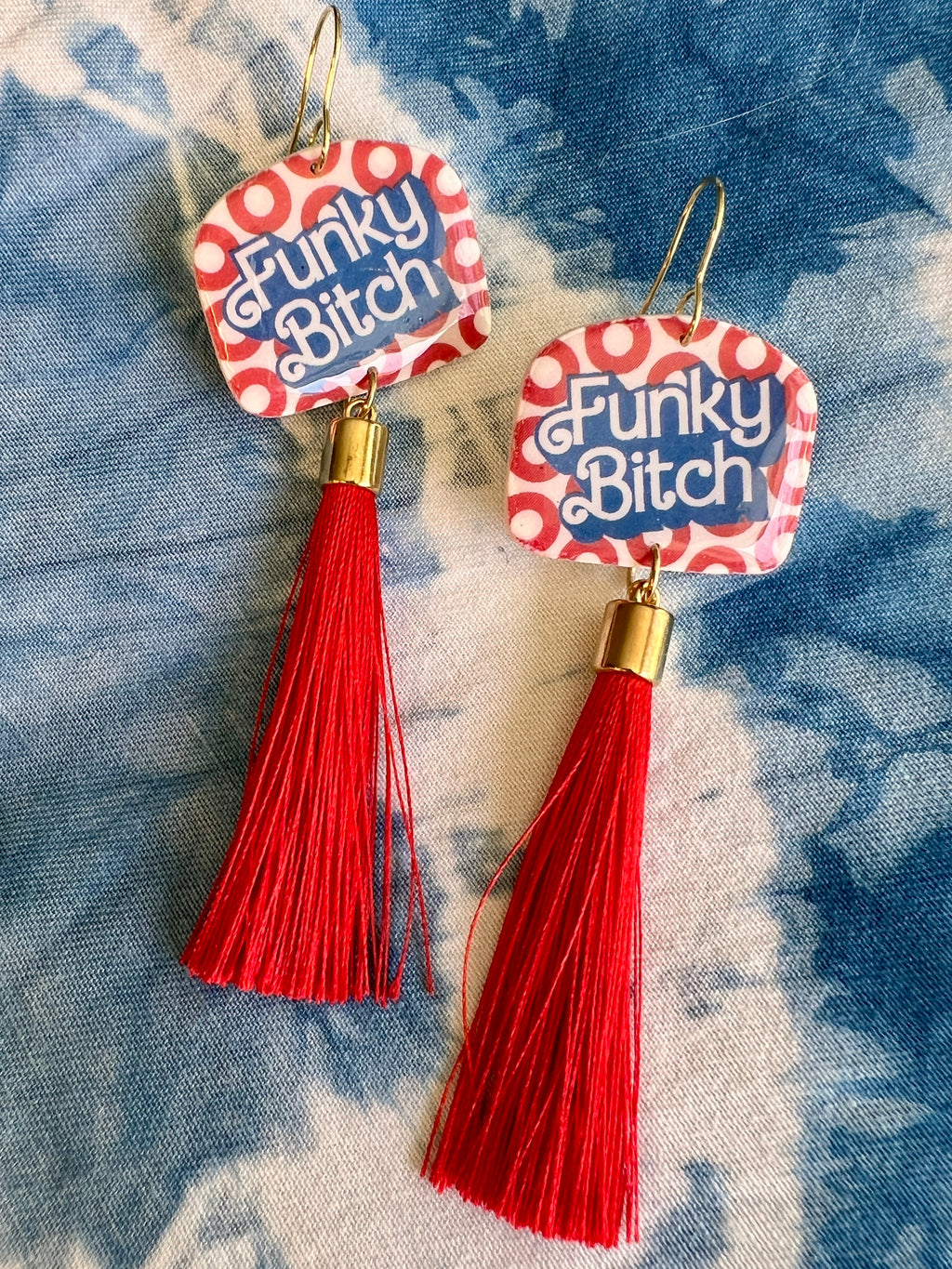 Funky Bitch Phishy Tassel Earrings