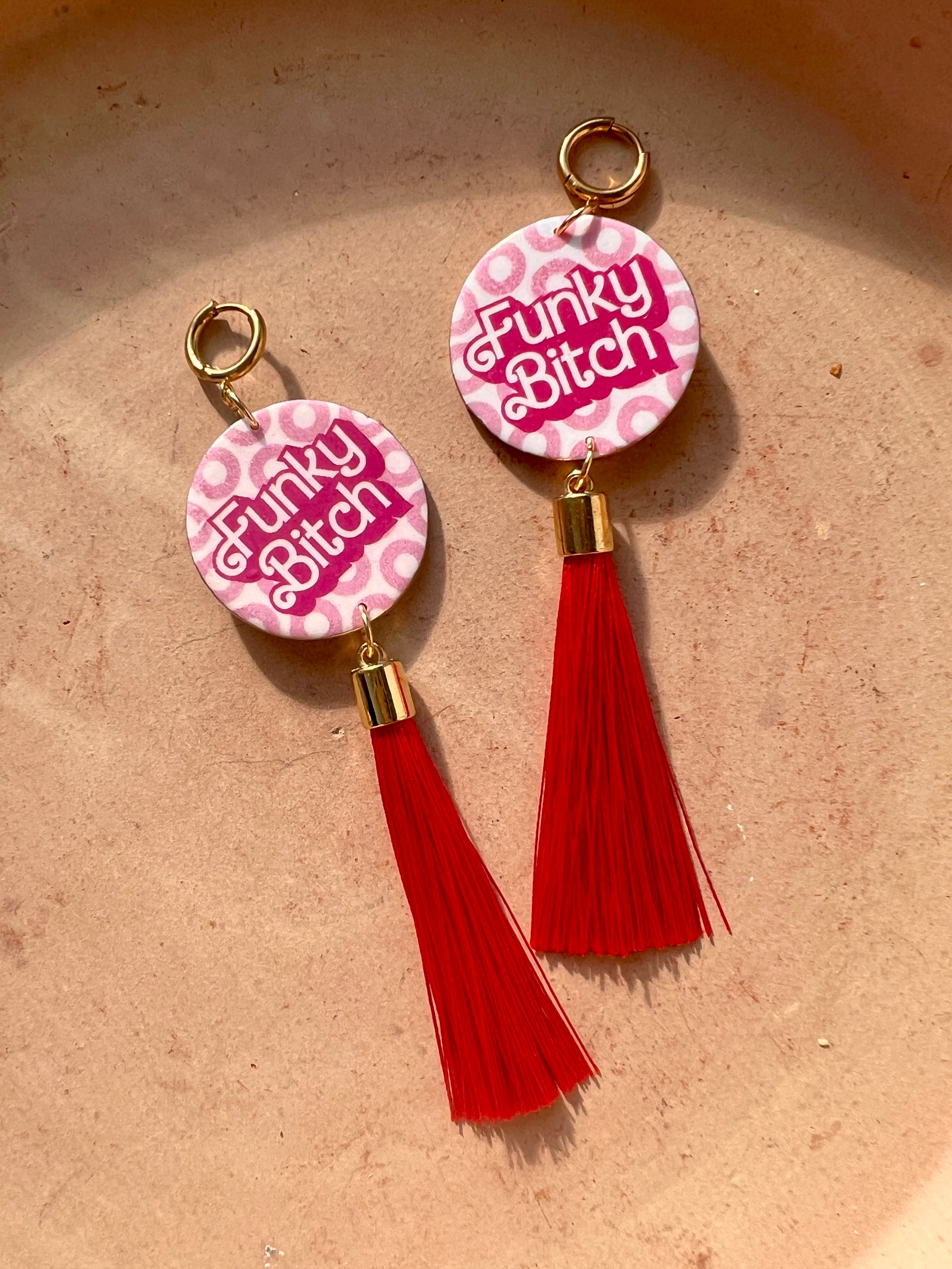 Funky Bitch Phishy Tassel Earrings