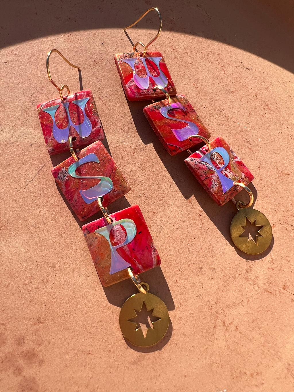 WSP Square Dangle Earrings