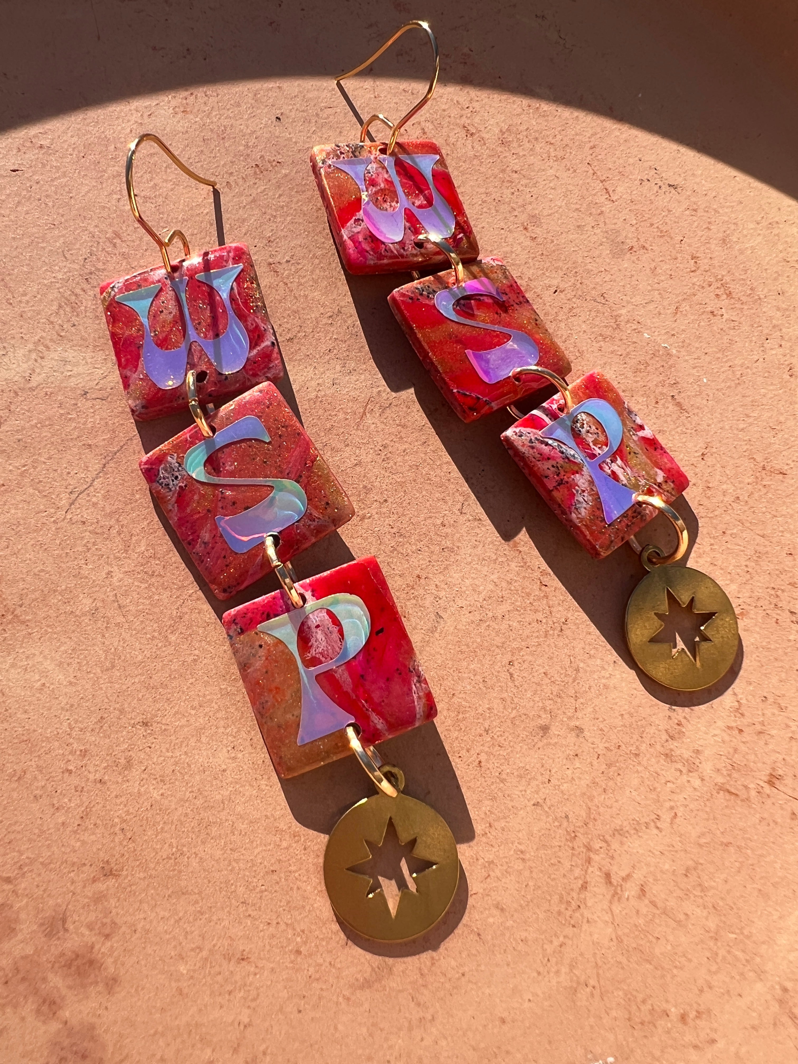 WSP Square Dangle Earrings