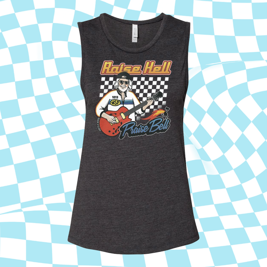 Raise Hell Praise Bell Muscle Tank