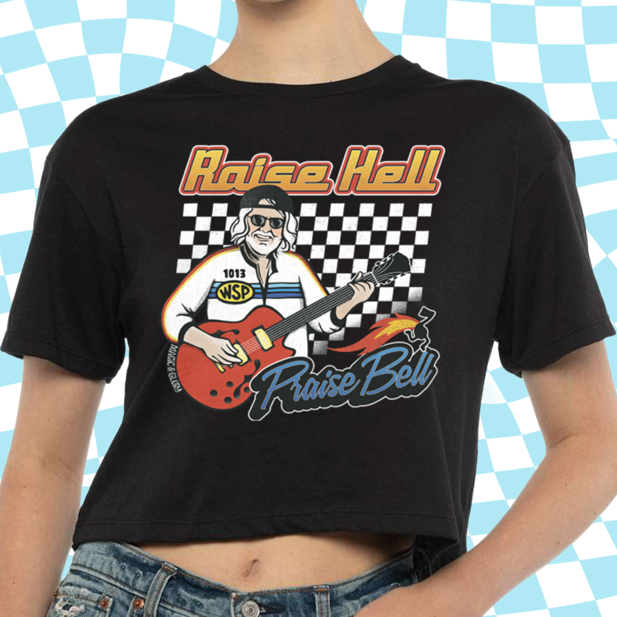 *Pre-order* Raise Hell Praise Bell Crop Tee