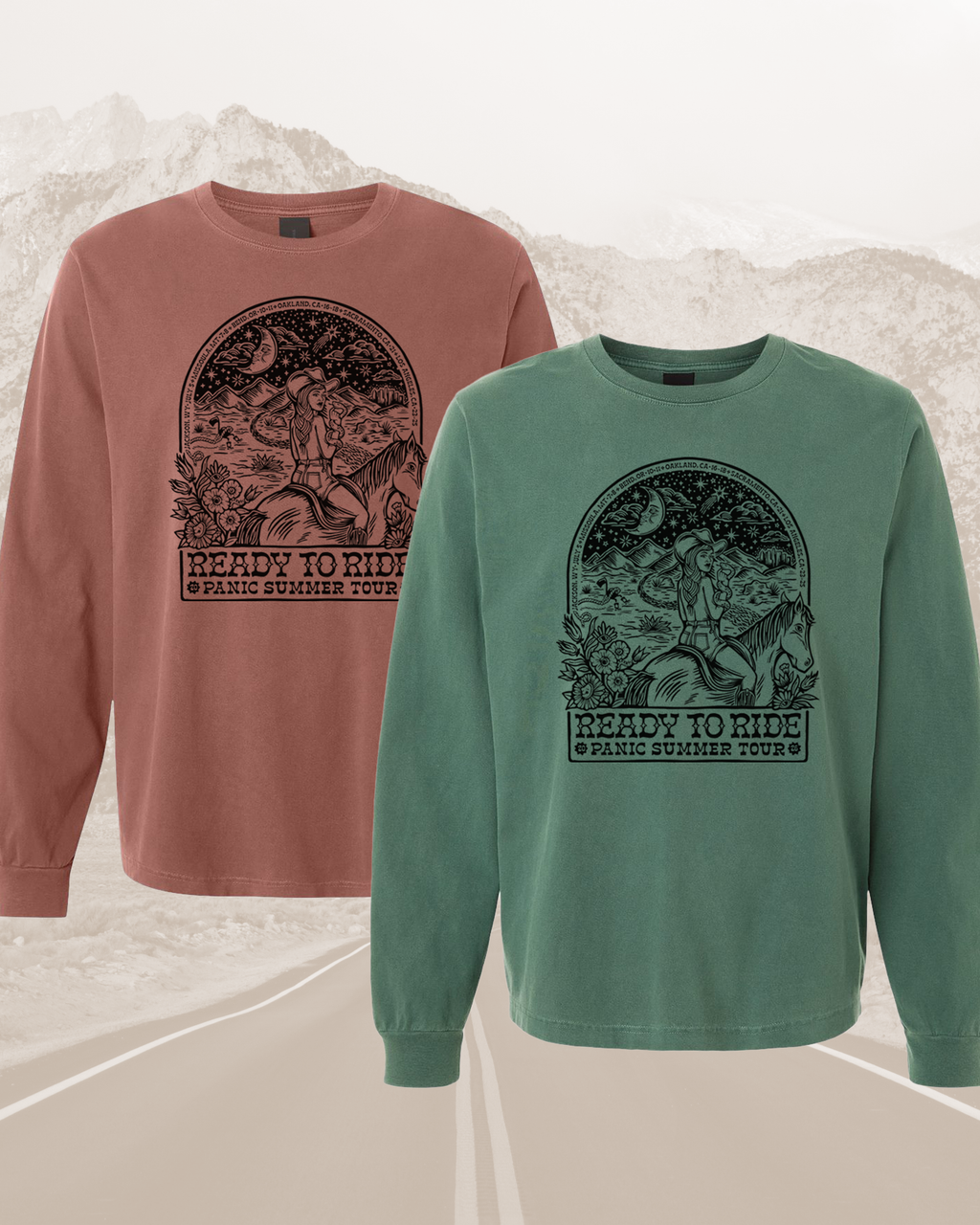 *Pre-order* PANIC Summer Tour Long Sleeve Tees