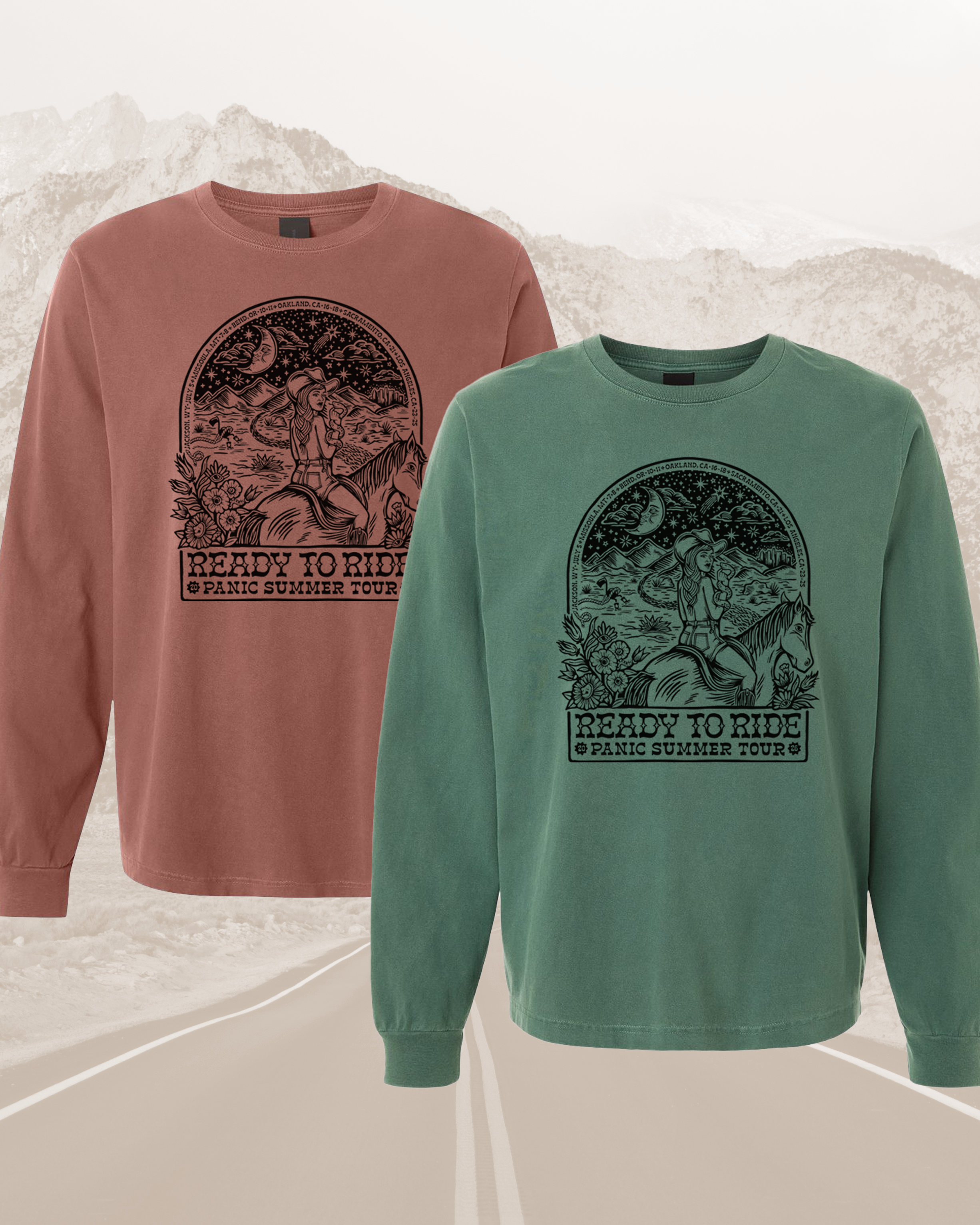 *Pre-order* PANIC Summer Tour Long Sleeve Tees