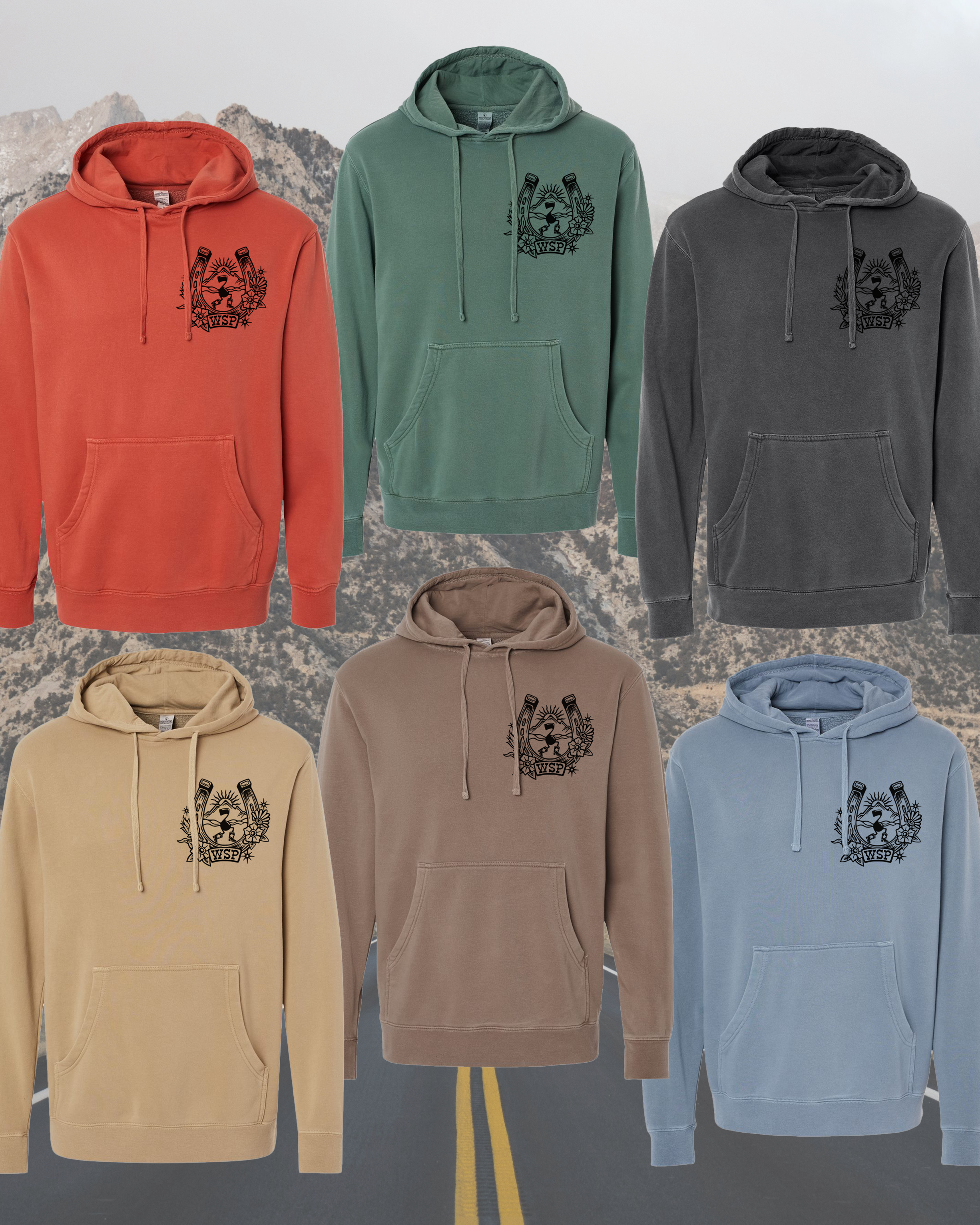 *Pre-order* PANIC Summer Tour Pigment Dyed Hoodies